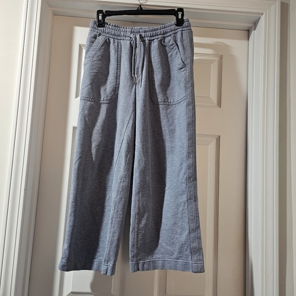 Athleta Farallon Heathered wide crop pants size 0 Athleisure Core - Picture 4 of 13